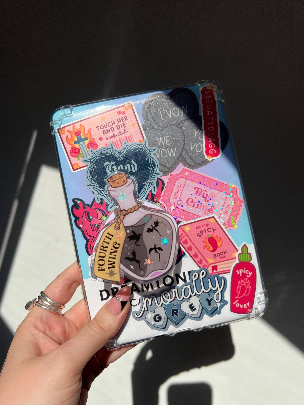 Dragon Rider Device & Book Holder, Fantasy Romance Gift