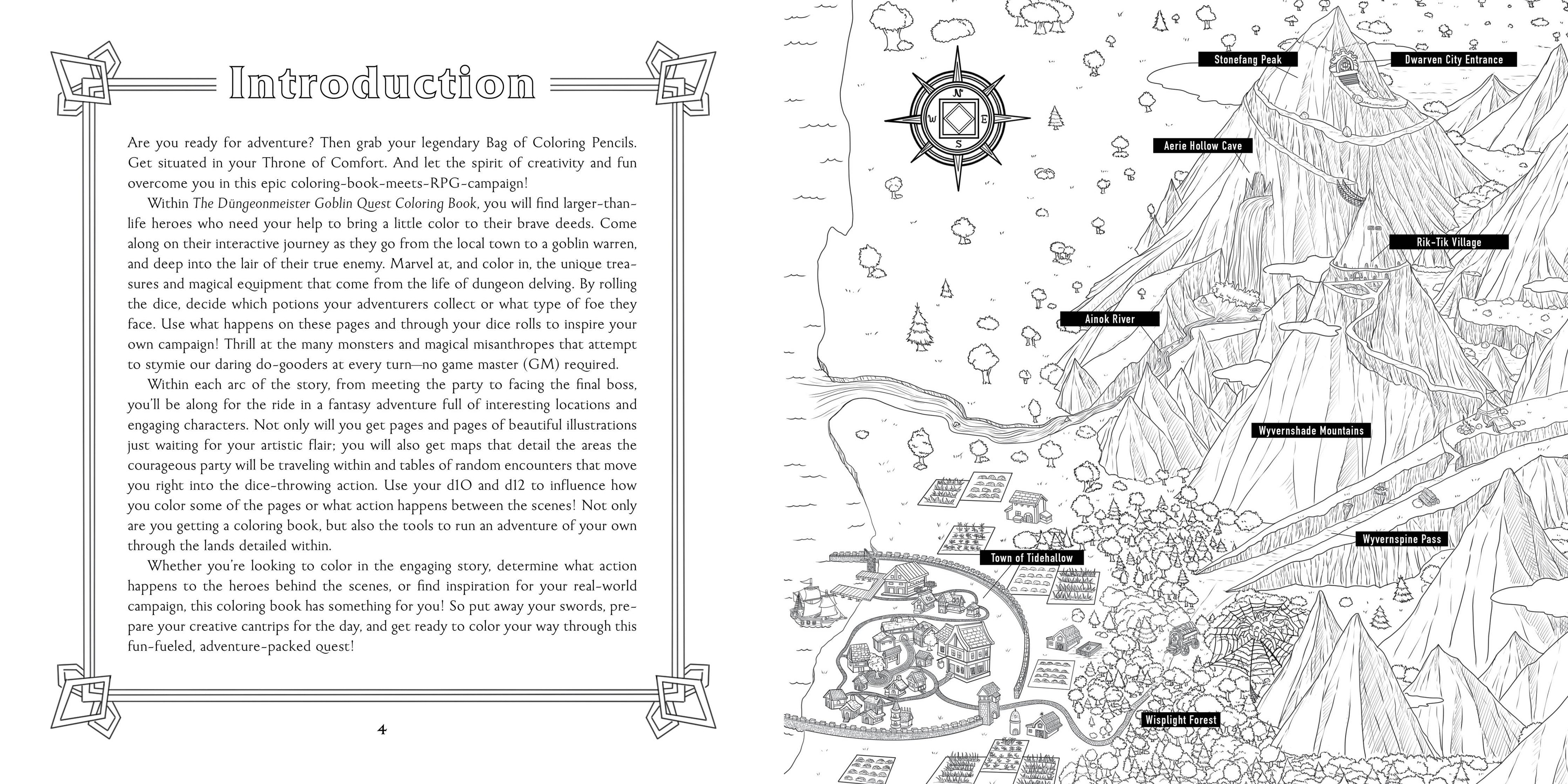 Düngeonmeister Goblin Quest Coloring Book