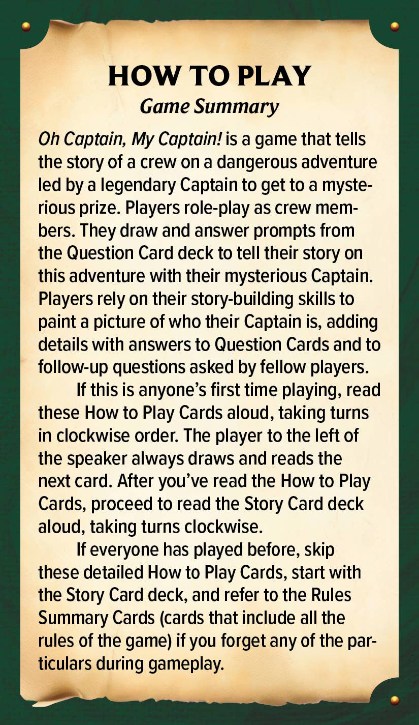 Ultimate RPG Series Presents: Oh Captain, My Captain!