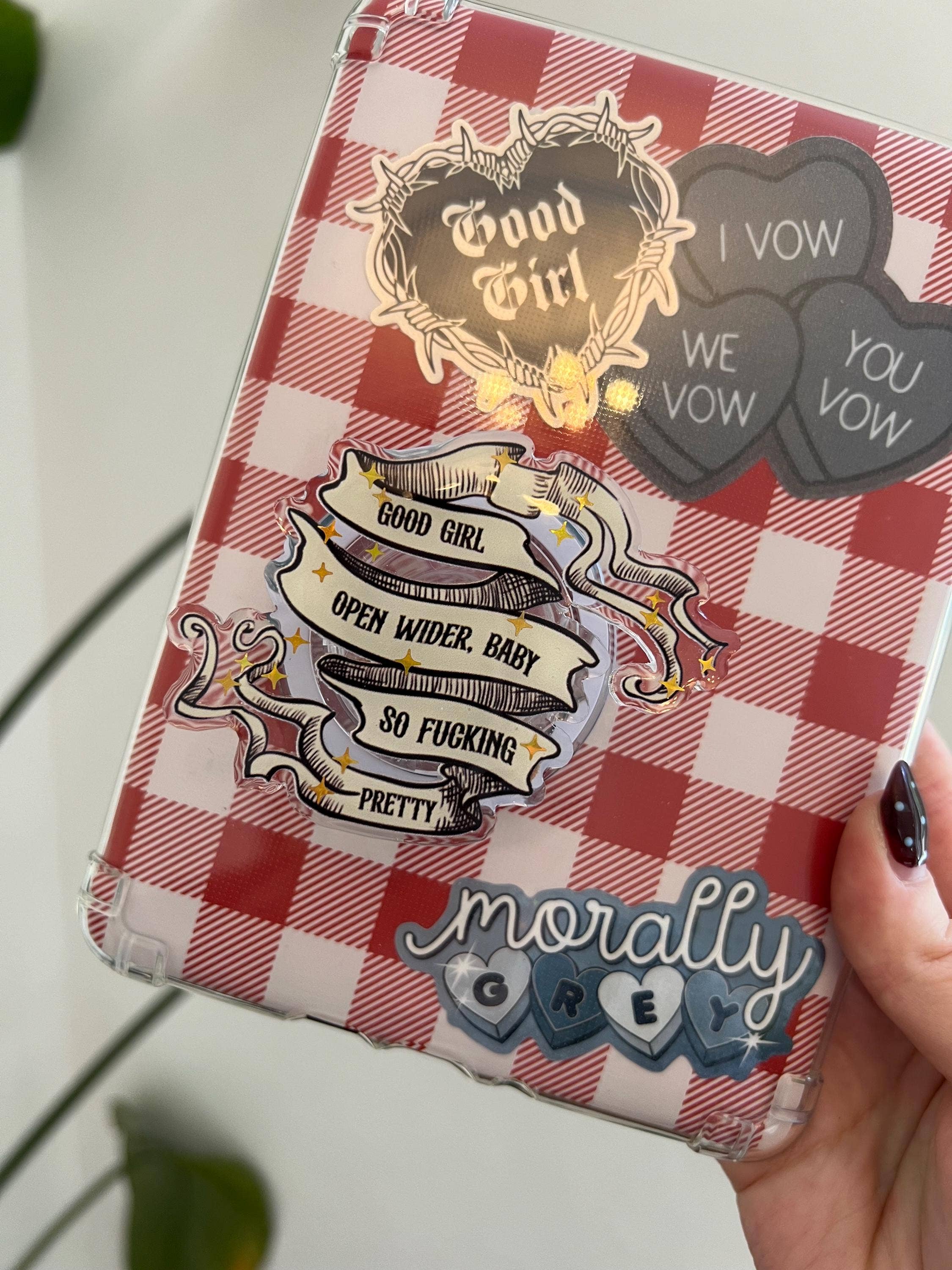 Good Girl - Romance Book Kindle & Phone Holder (Booktok Gift)