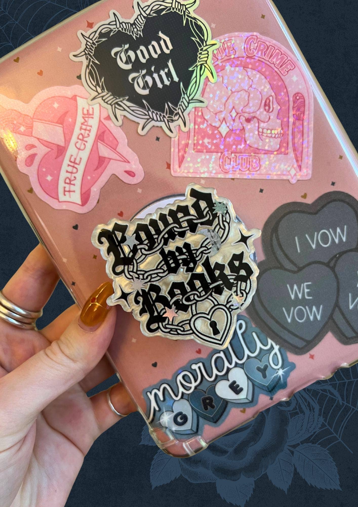 Bound by Books - Dark Romance BookTok Kindle Holder