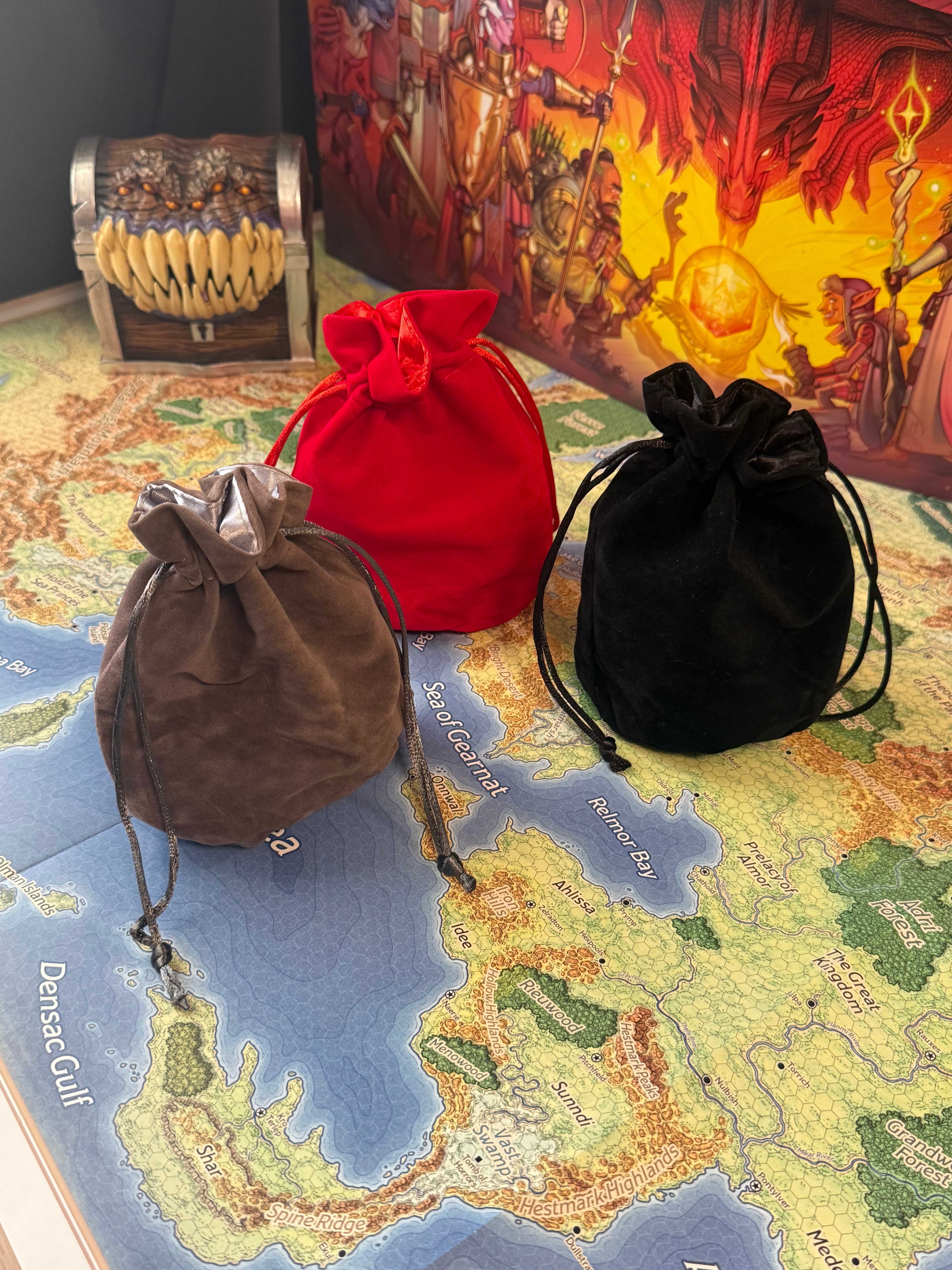 Velvet Dice Pouch