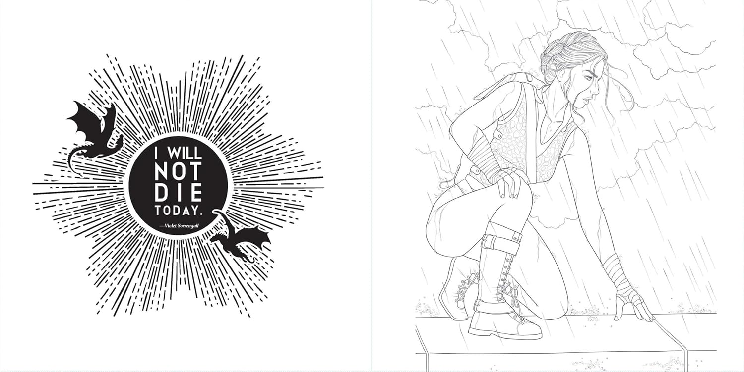 Fourth Wing: The Official Coloring Book