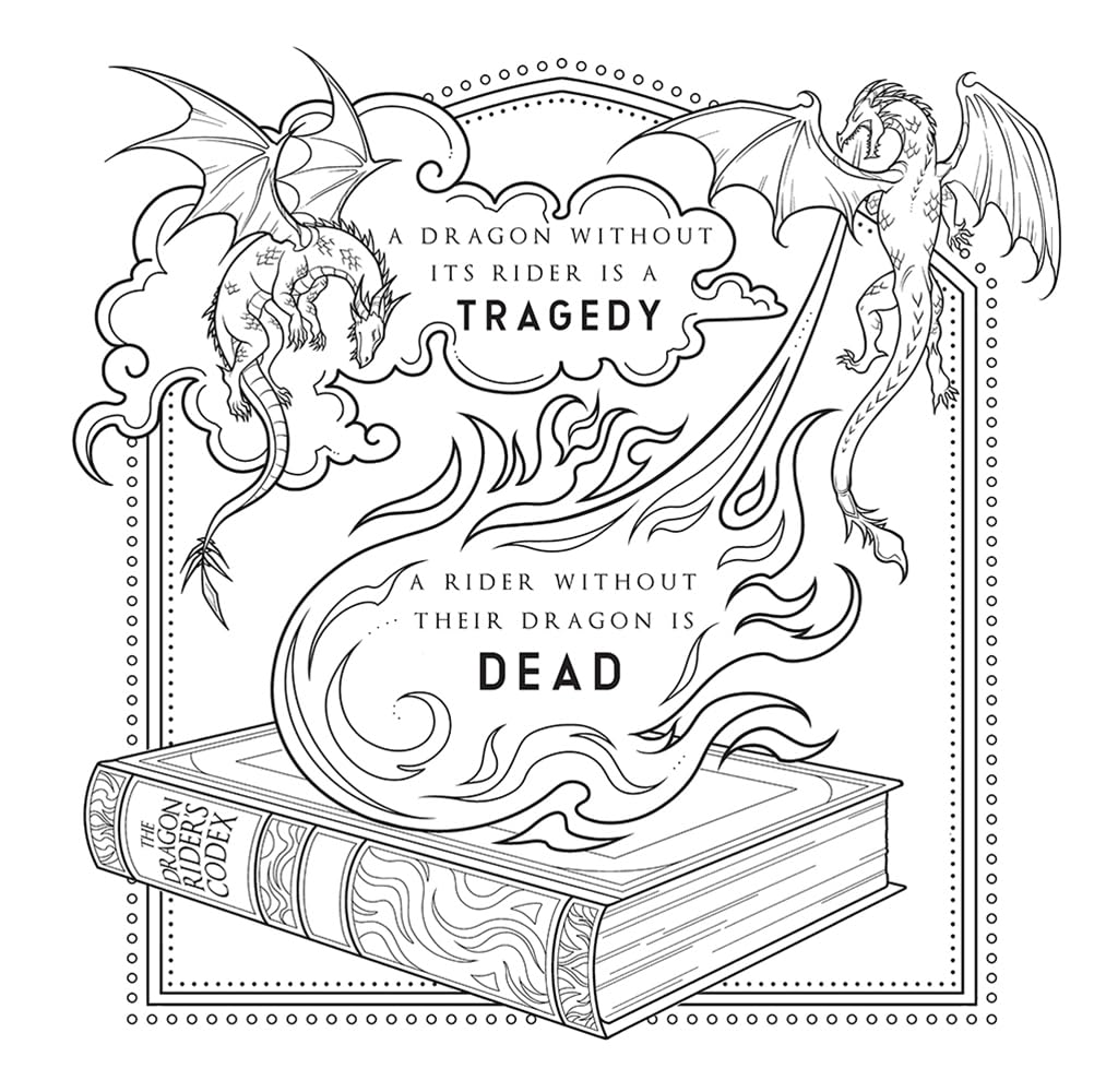 Fourth Wing: The Official Coloring & Sticker Book