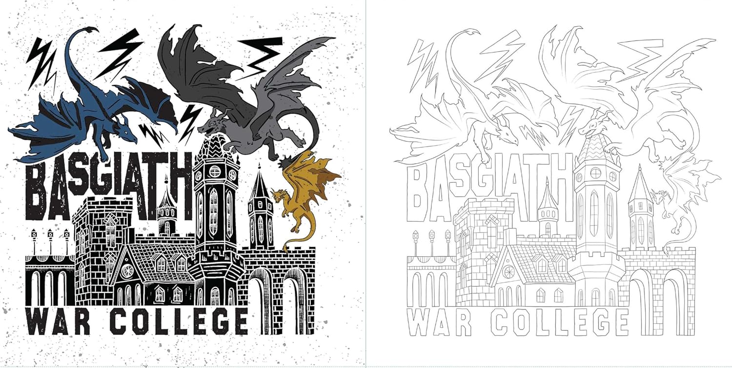 Fourth Wing: The Official Coloring Book