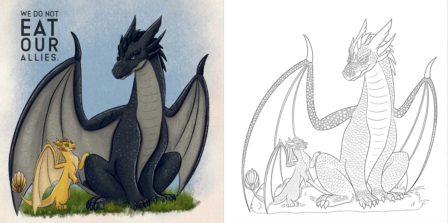 Fourth Wing: The Official Coloring Book