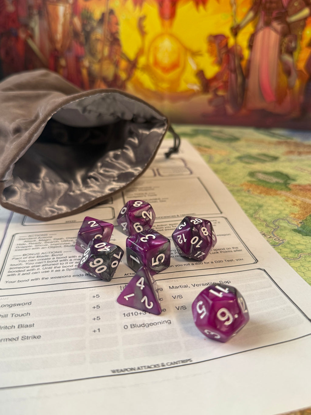 Acrylic Polyhedral Dice - 7 pieces