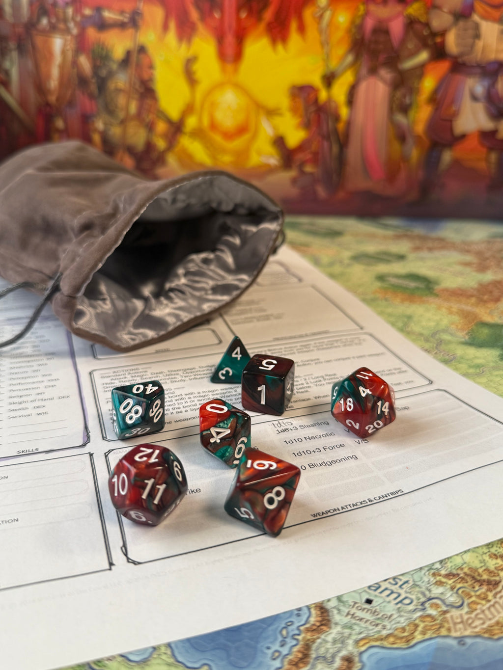 Acrylic Polyhedral Dice - 7 pieces