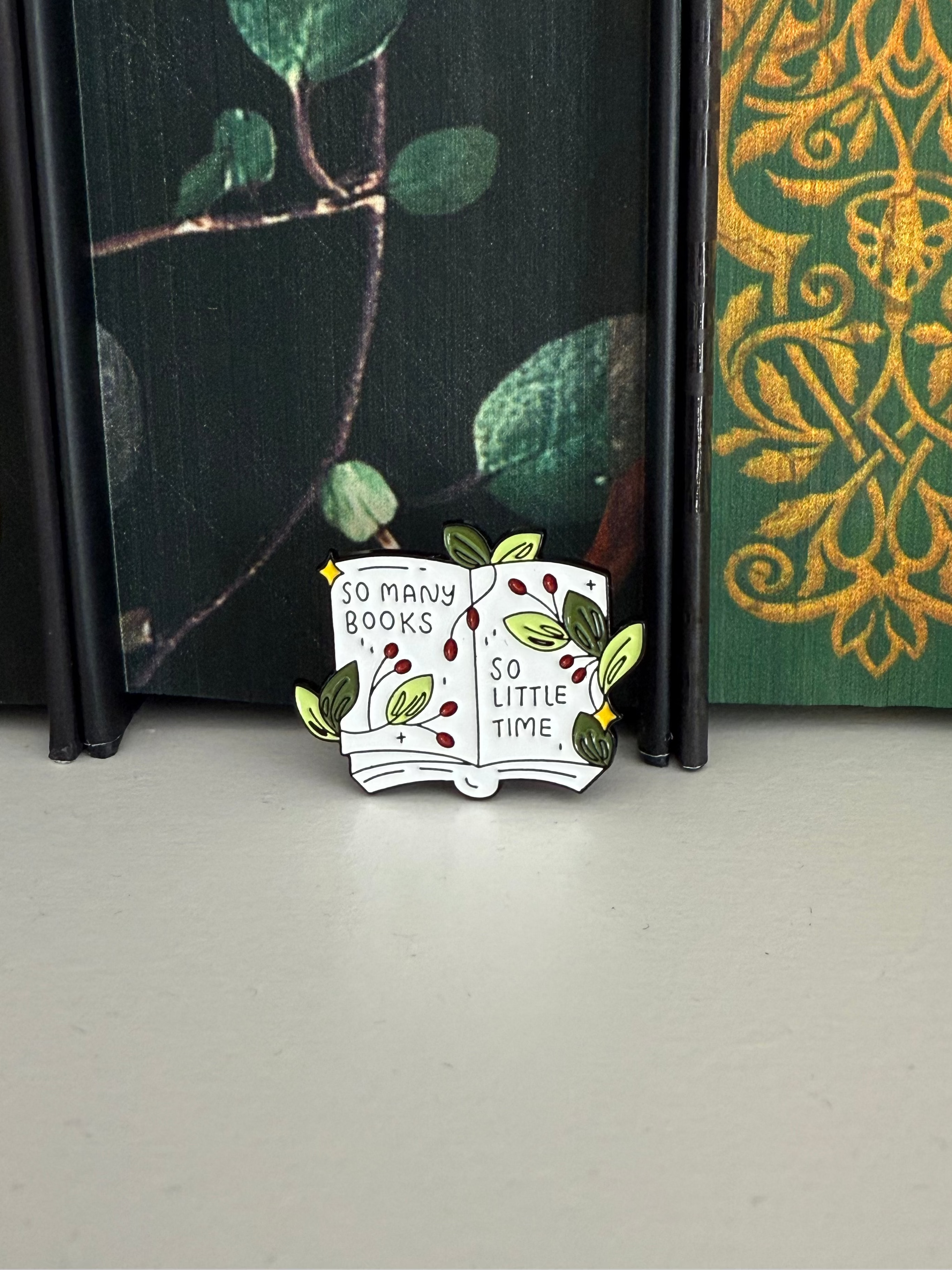 So Many Books So Little Time - Enamel Pin
