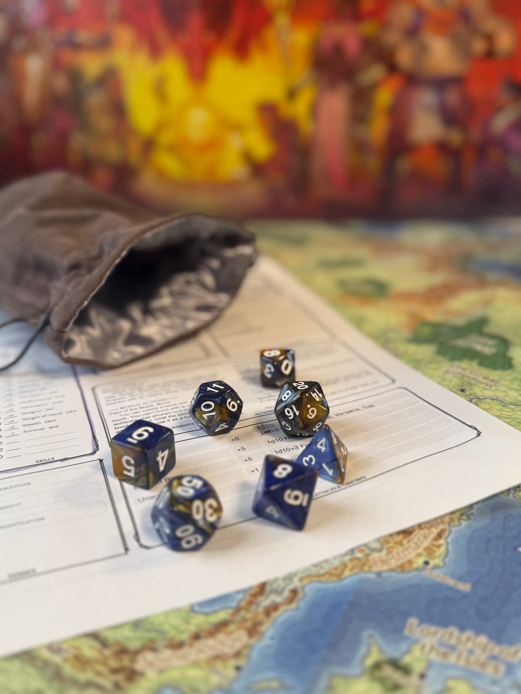 Acrylic Polyhedral Dice - 7 pieces