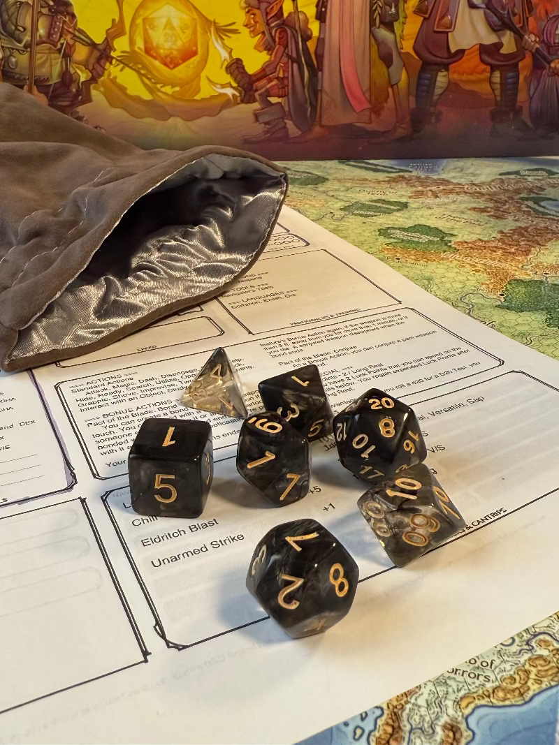 Premium - Acrylic Polyhedral Dice - 7 pieces