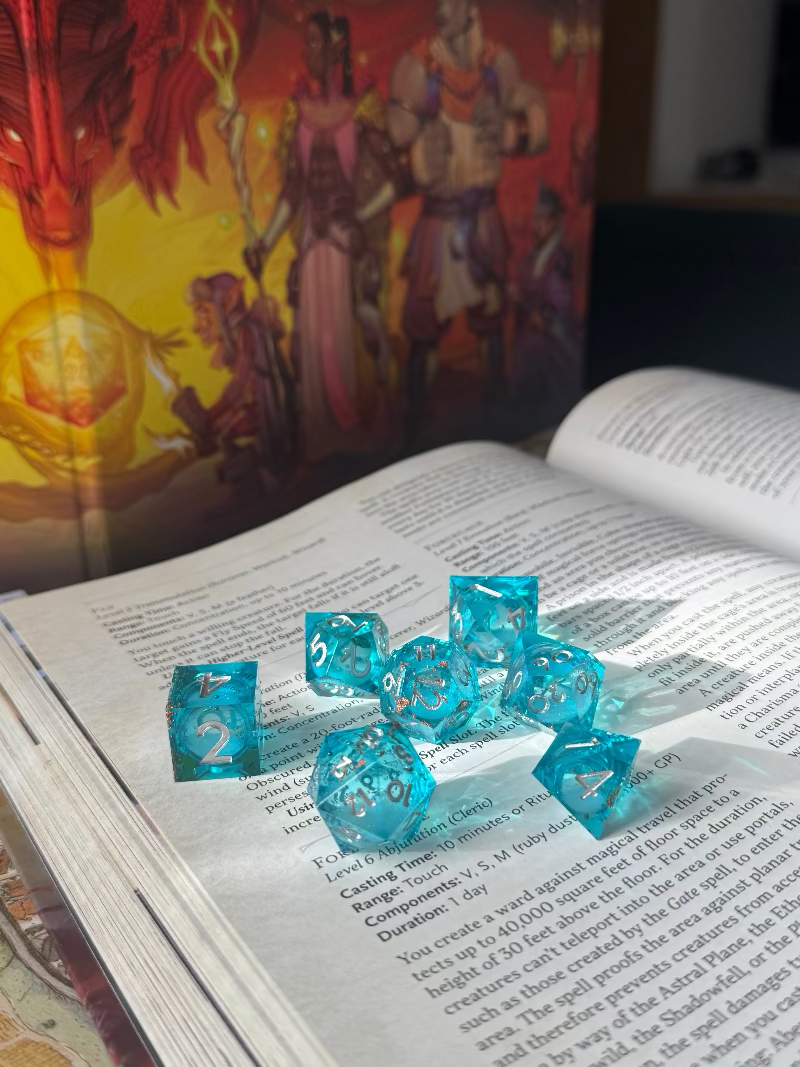 Liquid Core Polyhedral Dice - 7 pieces