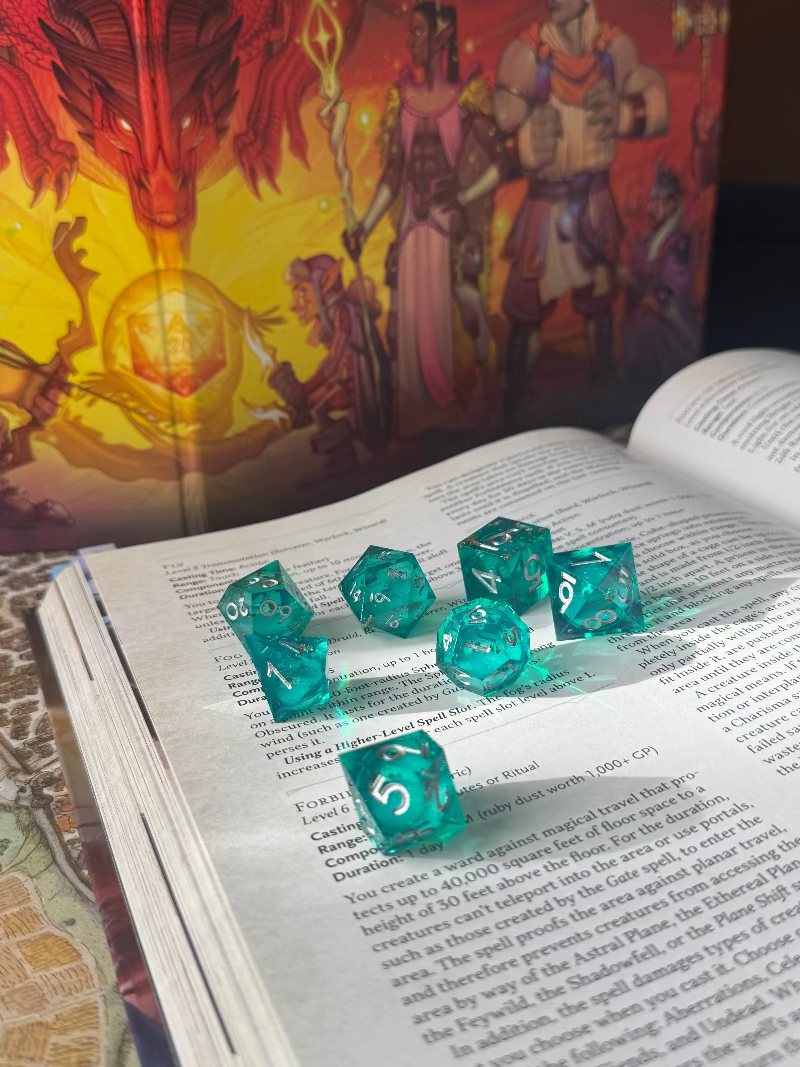 Liquid Core Polyhedral Dice - 7 pieces