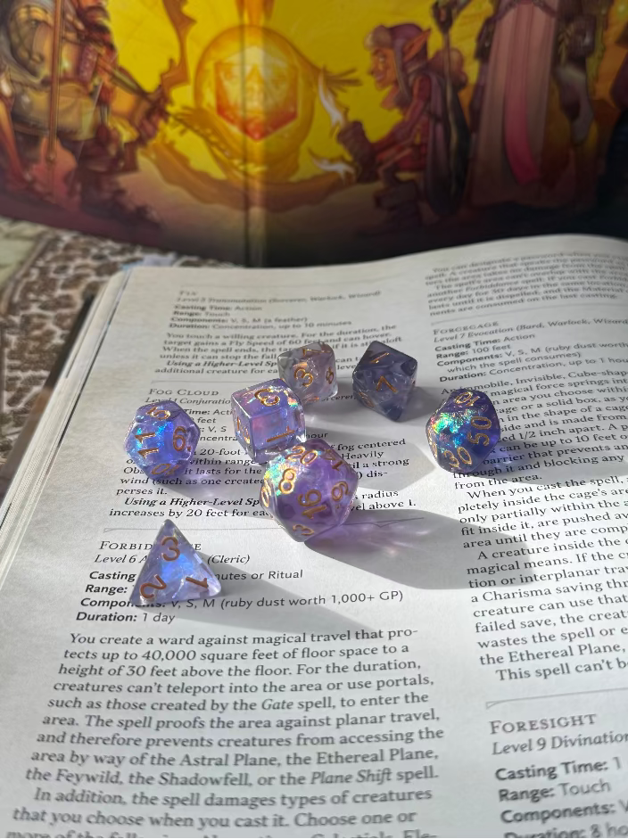 Premium - Acrylic Polyhedral Dice - 7 pieces
