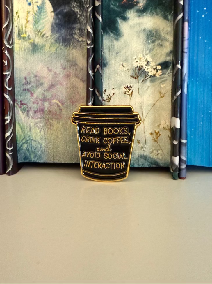 Read Books, Drink Coffee - Enamel Pin