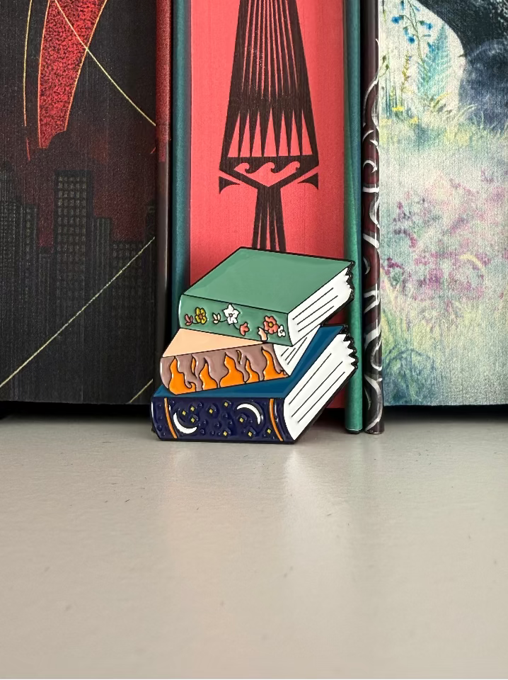 Feyre Inspired Book Stack - Enamel Pin
