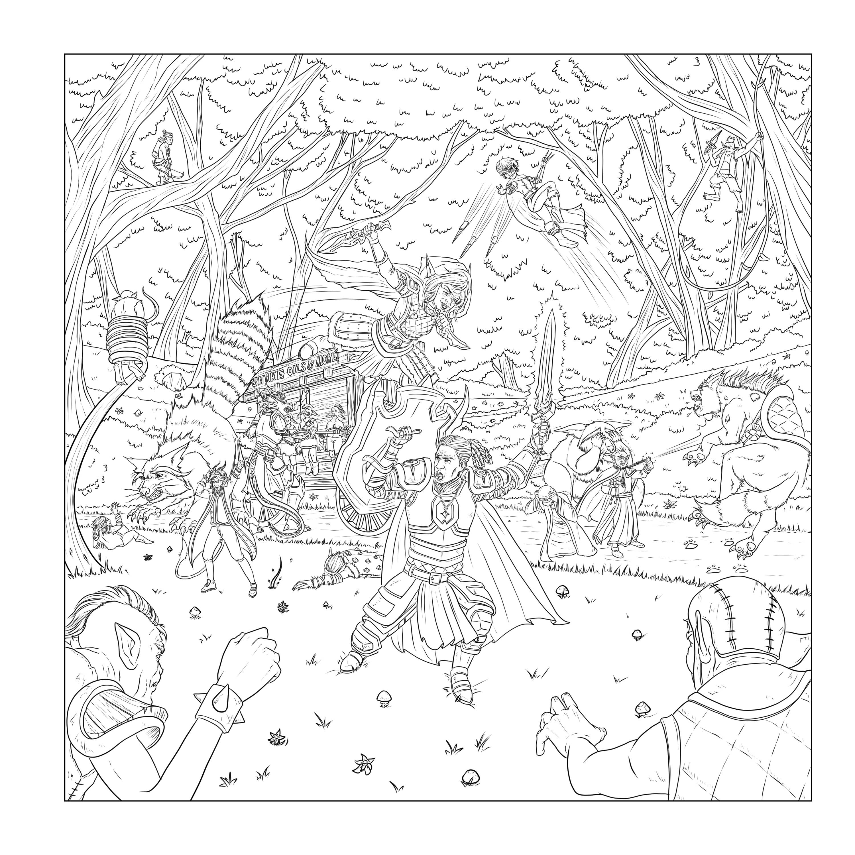 Düngeonmeister Goblin Quest Coloring Book