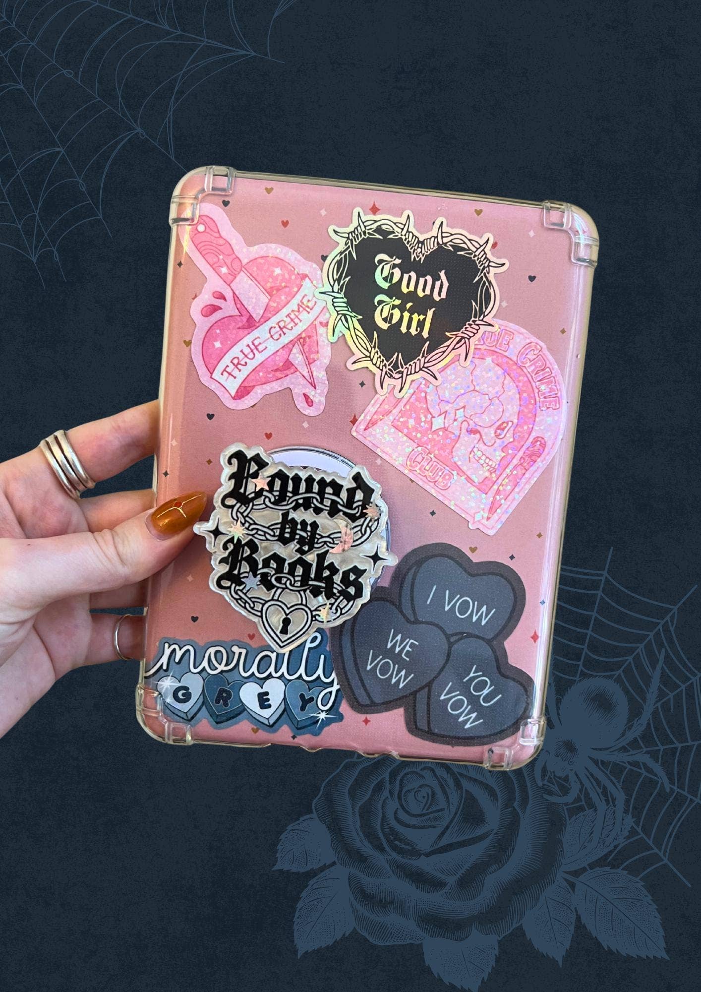 Bound by Books - Dark Romance BookTok Kindle Holder